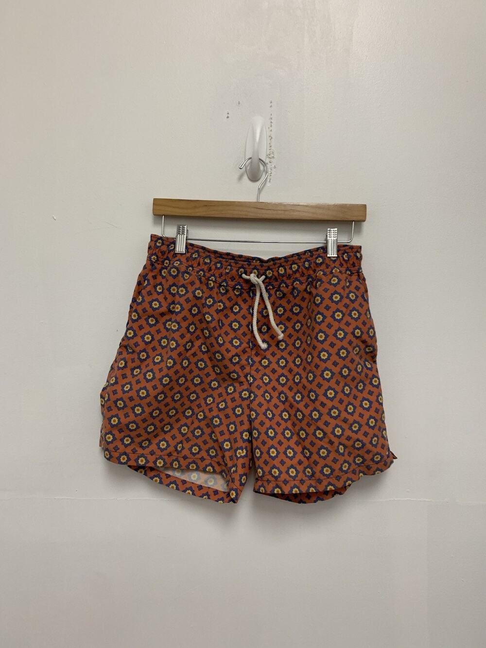 Ripa Ripa Men's Rivello Swim Trunks Small Orange Italy Small